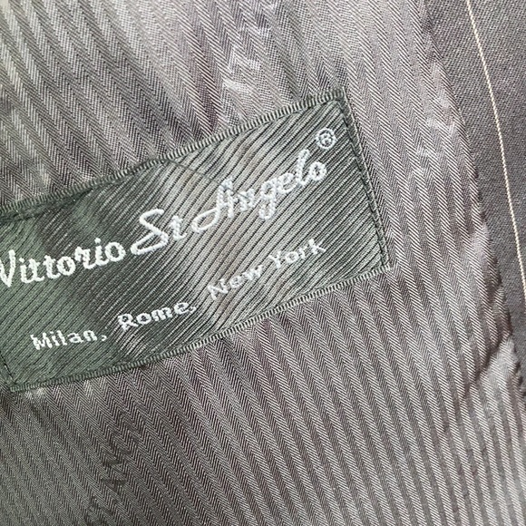Gently worn Vittorio StAngelo Brown stripe suit - Picture 4 of 14